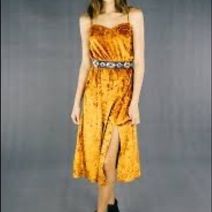 Lenni the label rust velvet dress (belt not included) worn once